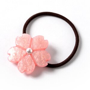 Osewaya Sakura Flower Hair Tie Dark Pink
