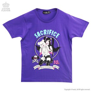 LISTEN FLAVOR Vampire Girl Anniversary T-Shirt Purple M