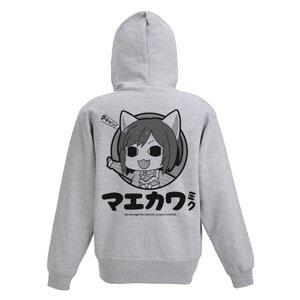 THE IDOLM@STER CINDERELLA GIRLS Theater Miku Maekawa Gray Zip Hoodie XL