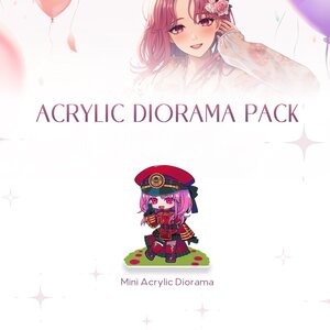 Tomoe Carmine Birthday Celebration 2024 Mini Acrylic Diorama