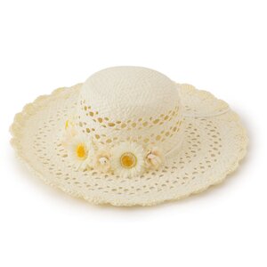 LIZ LISA Corsage Straw Hat White