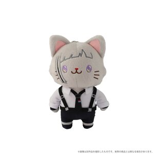 Bungo Stray Dogs With Cat Plushie Keychain with Eye Mask Atsushi Nakajima