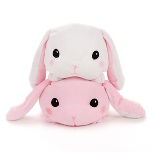 Tsumeru! Mochikko Pote Usa Loppy Big Rabbit Plush Collection Set of Both