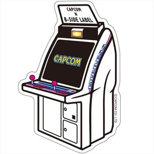 Capcom x B-Side Label Arcade Machine Sticker Impress