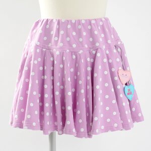 milklim New Dot-chan Skirt Red-violet/White Dots