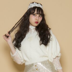 Swankiss DR Heart Sweet Knit Top White