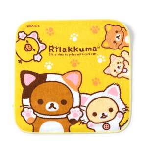 Rilakkuma Nonbiri Neko Petite Towels Cat Rilakkuma