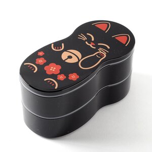 Doll Lunch Maneki-Neko Bento Boxes Black
