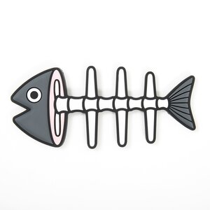 Fish Bone Magnet Hook Black