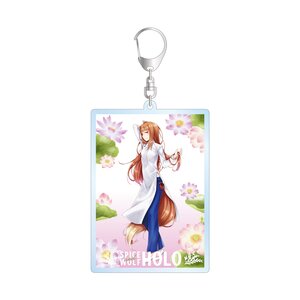 Spice and Wolf Jyuu Ayakura Illustration Ao Dai Ver. Big Acrylic Keychain