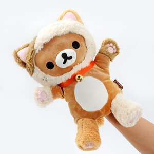 Rilakkuma Motto Nonbiri Neko Puppet Plushies Rilakkuma