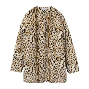 Kumatan Animal Fur Jacket Beige