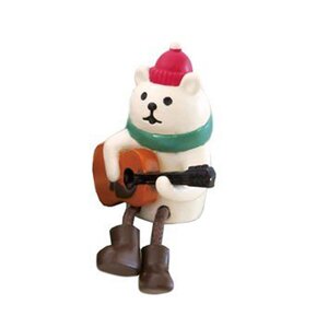 concombre Xmas Mini Figure Ornaments 3/3 Guitar Duo Polar Bear