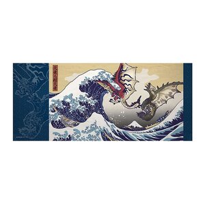 Monster Hunter Ukiyo-e Japanese Hand Towel Collection Rathalos & Rathian x Fugaku