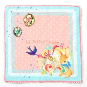 La Petite Poupée Rabbit Mini Towel Pink