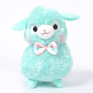 Alpacasso Kids Fuwamoko Ribbon Alpaca Plush Collection (Big) Mint-chan
