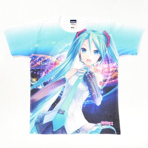 Hatsune Miku V3 Full Illustration T-Shirt (White) Ver. 2.0 White L
