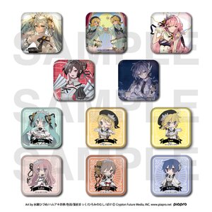 Piapro Characters Hatsune Miku Symphony Collaboration Cafe 10th Anniversary Party Trading Square Tin Badge Box Set [Pre-order]