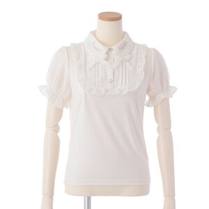 LIZ LISA Cut x Chiffon Blouse White