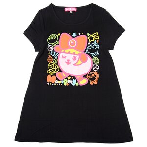 Mameshi Pamyu Pamyu Wink T-Shirt Dress Black