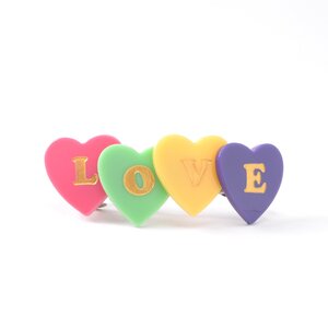 gargle L-O-V-E Barrette Heart