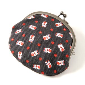 Buden Small Gamaguchi Coin Pouch Maneki Neko
