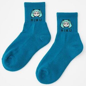 Miku Moji Jacquard Socks Men's (25-27 cm)