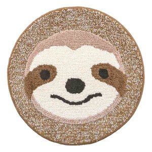 Fluffy Animals Round Mat Collection Nonnon