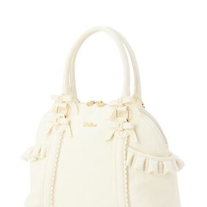 LIZ LISA Frilly Boston Bag White