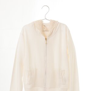 earth music&ecology Laced Hoodie Ivory S