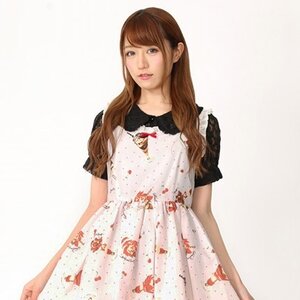 Ank Rouge Sweet Parfait Petite Ribbon Jumper Skirt Pink