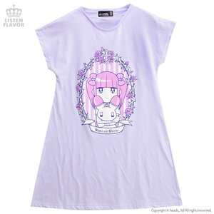 LISTEN FLAVOR 2017 Menhera-chan Collaboration Vol. 2: Neck Cross Cutsew Lavender