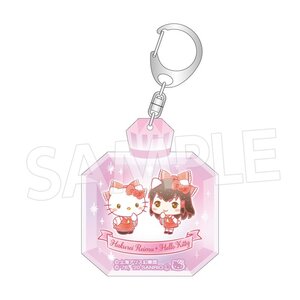 Touhou Project x Sanrio Characters Acrylic Keychain Collection Reimu Hakurei x Hello Kitty