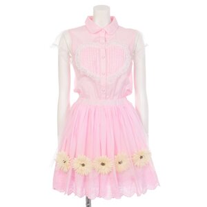 Swankiss Heart & Flower Dress Pink