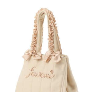 LIZ LISA Cozy Ribbon Tote Bag Pink