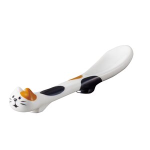 Concombre Stretching Cat Spoon Calico Cat