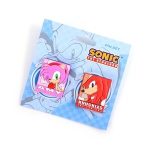 Sonic the Hedgehog Knuckles & Amy Pin Set