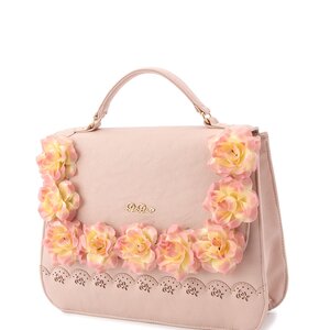 LIZ LISA Rose Corsage 3-Way Bag Pink