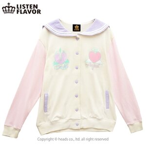 LISTEN FLAVOR Angel and Devil Sailor Blouse Vanilla