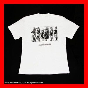 Final Fantasy 25th Anniversary Men's White T-Shirt  White L