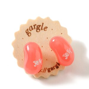 gargle Jelly Bean Earrings Pink