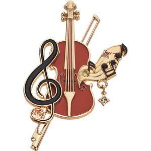 Your Lie in April Brooch Violin
