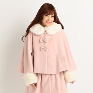 LIZ LISA 5-Way Poncho Style Coat Pink