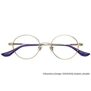 Demon Slayer: Kimetsu no Yaiba Collaboration Shinobu Kocho Model Glass Frame w/ Original Eyeglass Case & Cleaning Cloth Set