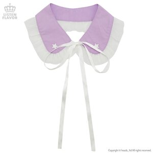 LISTEN FLAVOR Star Heads Detachable Collar Lavender