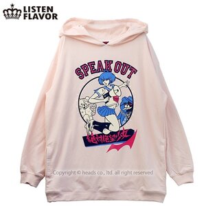 LISTEN FLAVOR Komaru Naegi Ultra Despair Girls Hoodie Baby Pink