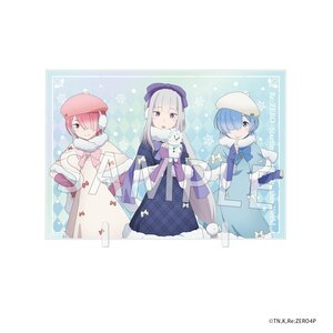 Re:ZERO -Starting Life in Another World- Glimmering Acrylic Panel Winter Snow ver. [Pre-order]