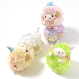 Dreamy Wooly Plushies (Ball Chain) Complete Set + Mini Plushie