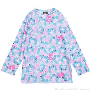 LISTEN FLAVOR 2022 Hatsune Miku Collaboration Hatsune Miku Long Sleeve T-Shirt White