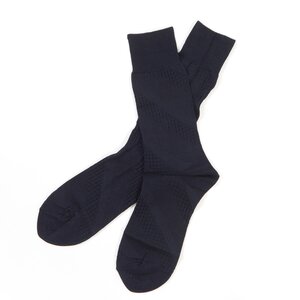 Necktie Socks Navy Stripes
